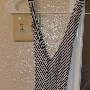 striped maxi dress